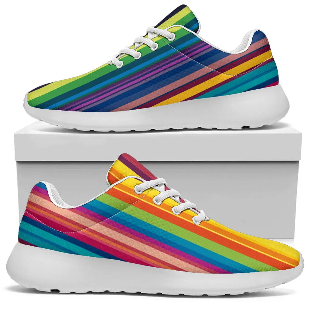 Colorful Stripes Sport Sneakers