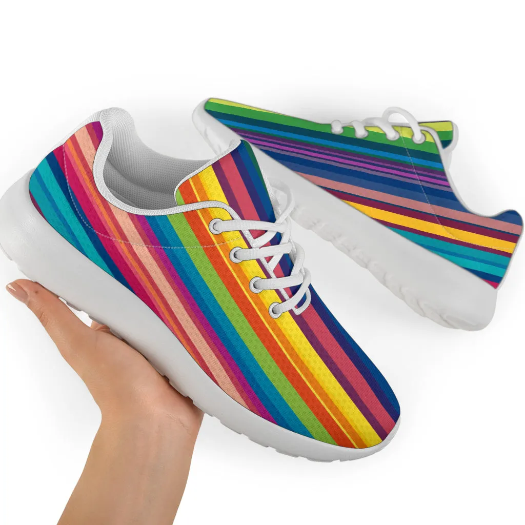 Colorful Stripes Sport Sneakers