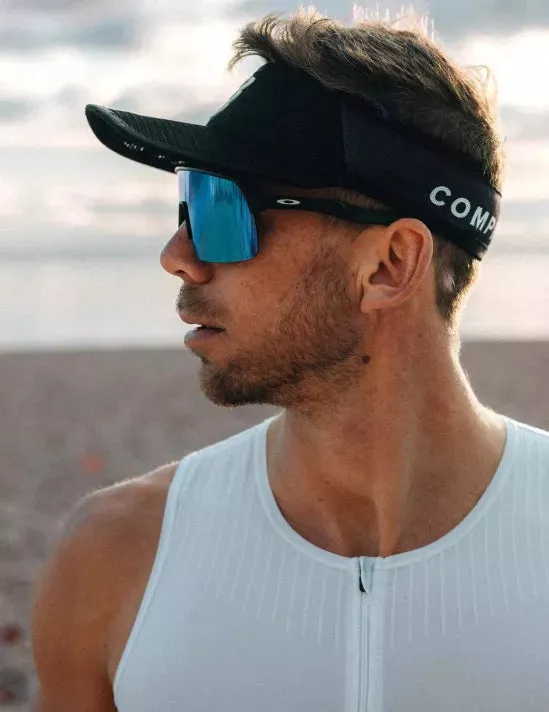 Compressport Unisex's Visor Ultralight - Black/White