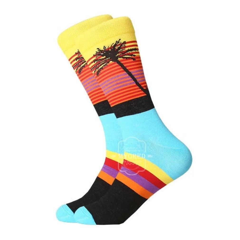 ContiNent 33 men dress color comfortable pair roller skateboard for causal reason funny wedding socks socks shark geometry