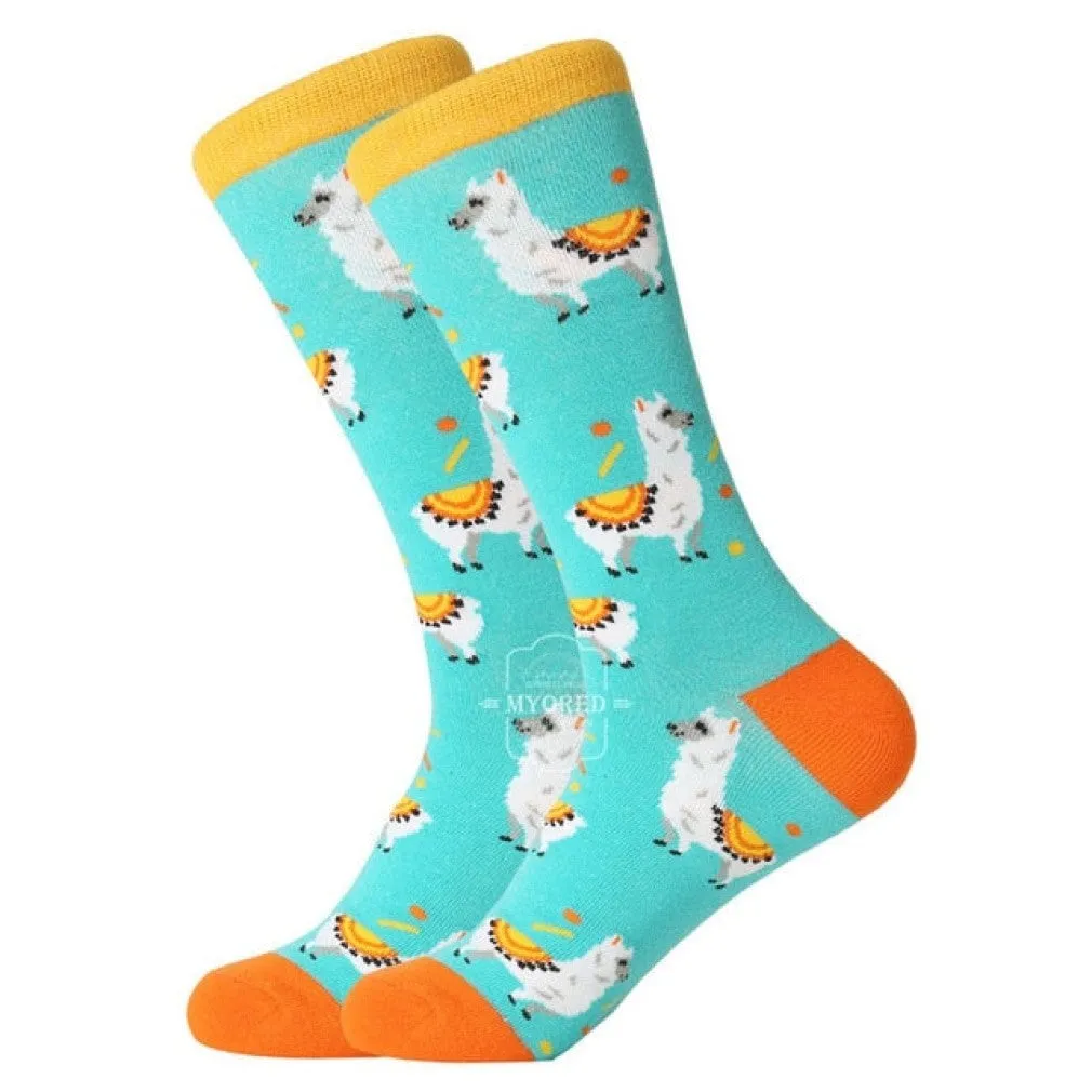 ContiNent 33 men dress color comfortable pair roller skateboard for causal reason funny wedding socks socks shark geometry