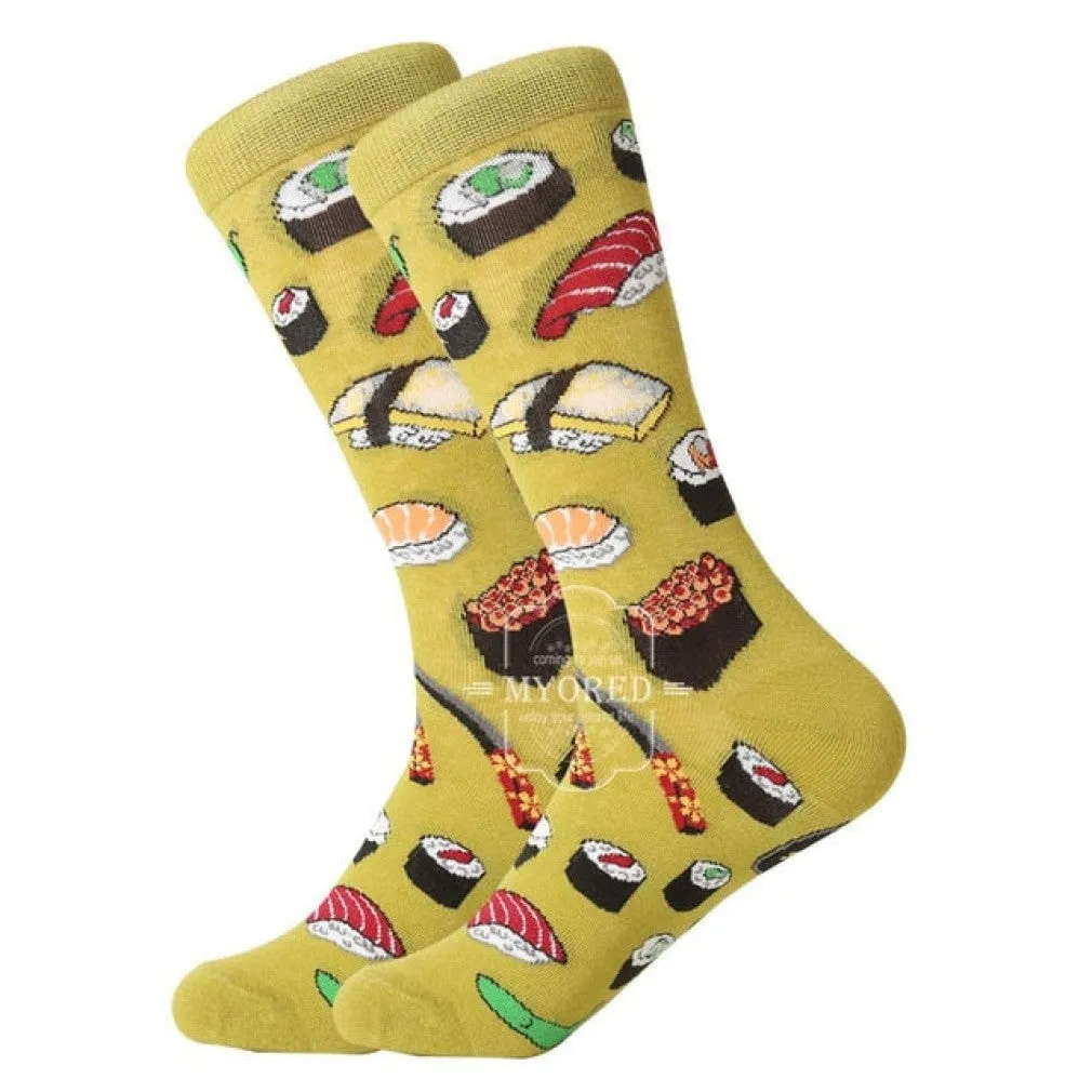 ContiNent 33 men dress color comfortable pair roller skateboard for causal reason funny wedding socks socks shark geometry