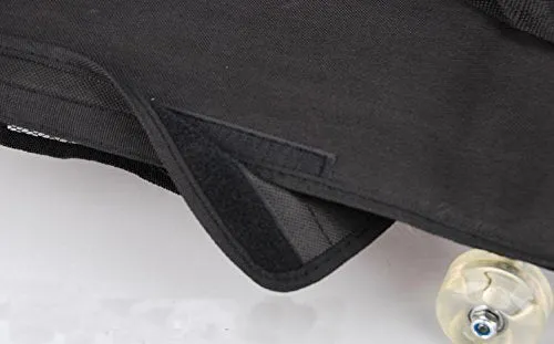 Cooplay 32"*8" Black Skateboard Carry Bag Backpack Rucksack Straps with Mesh