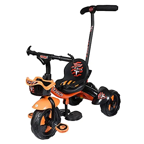 Cosmo Baby trx-900 Plug N Play Kids / Baby Tricycle with Parental Control , Cushion seat and seat Belt for 12 Months to 48 Months Boys / Girls / . Carrying Capacity Upto 30kgs ( Orange )