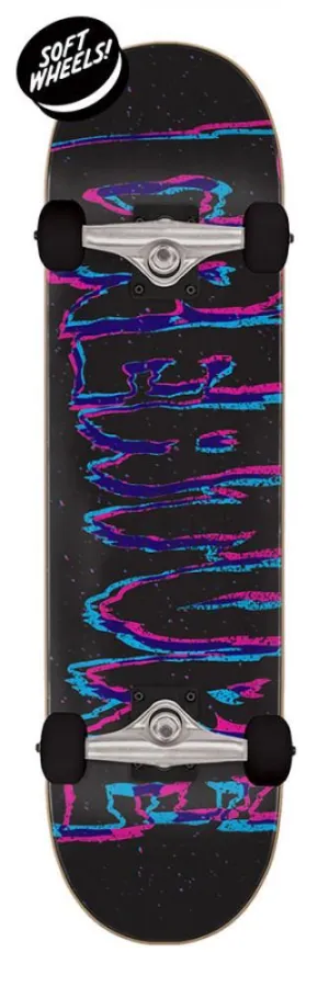 Creature 3D Logo Mini Black Complete Skateboard - 7.75"
