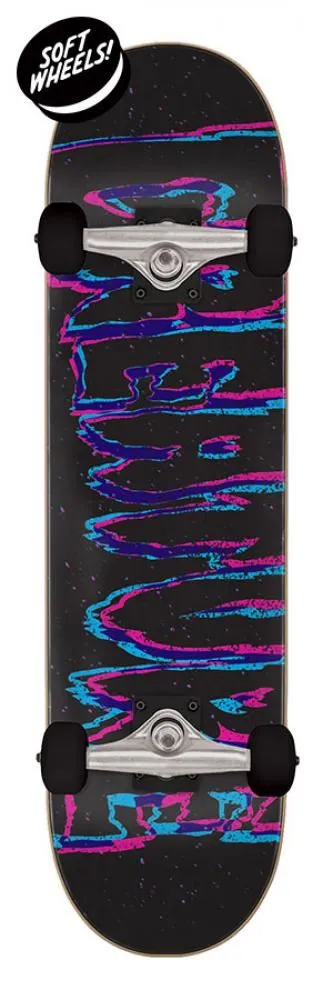 Creature 3D Logo Mini Black Complete Skateboard - 7.75"