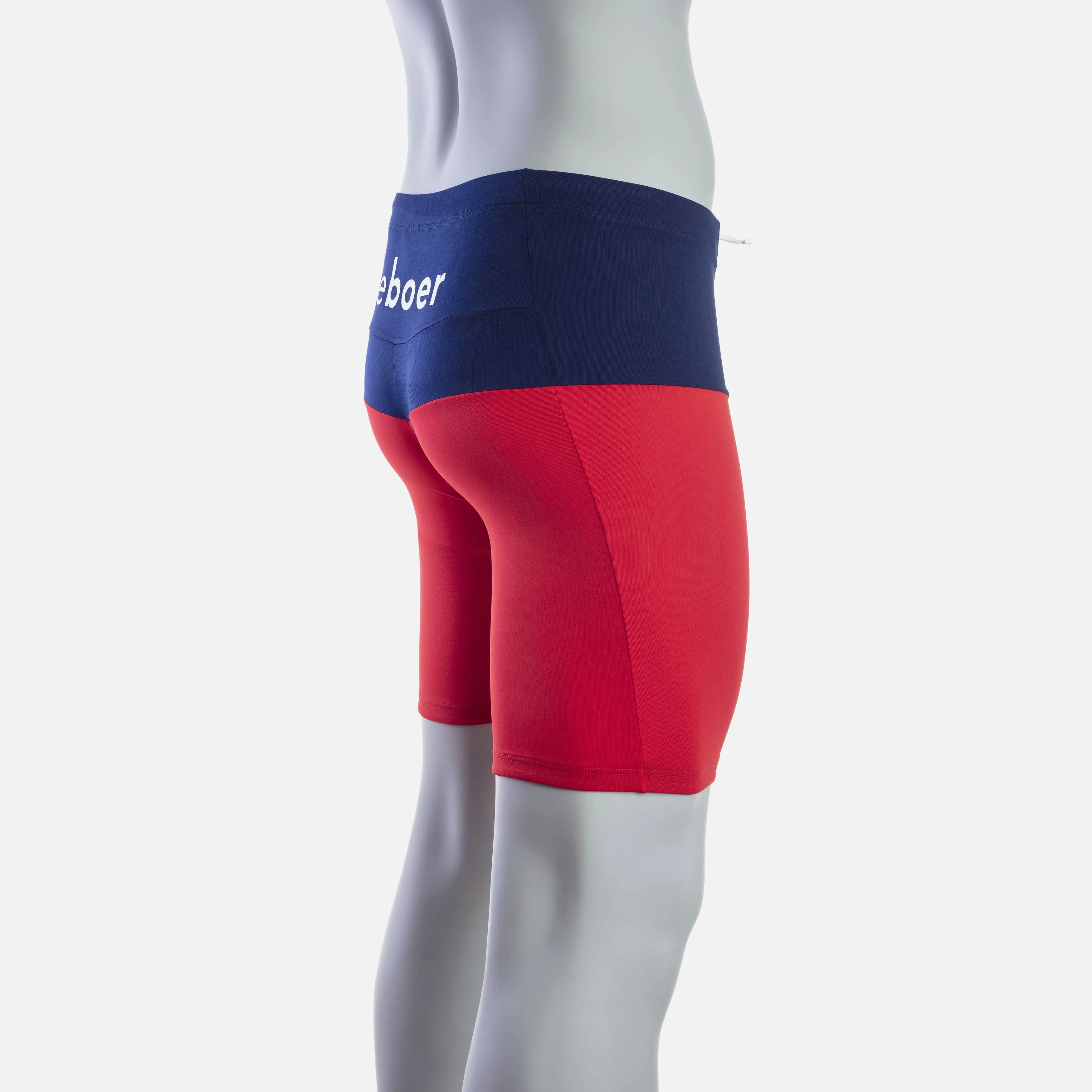 deboer lane swim jammer - red & navy