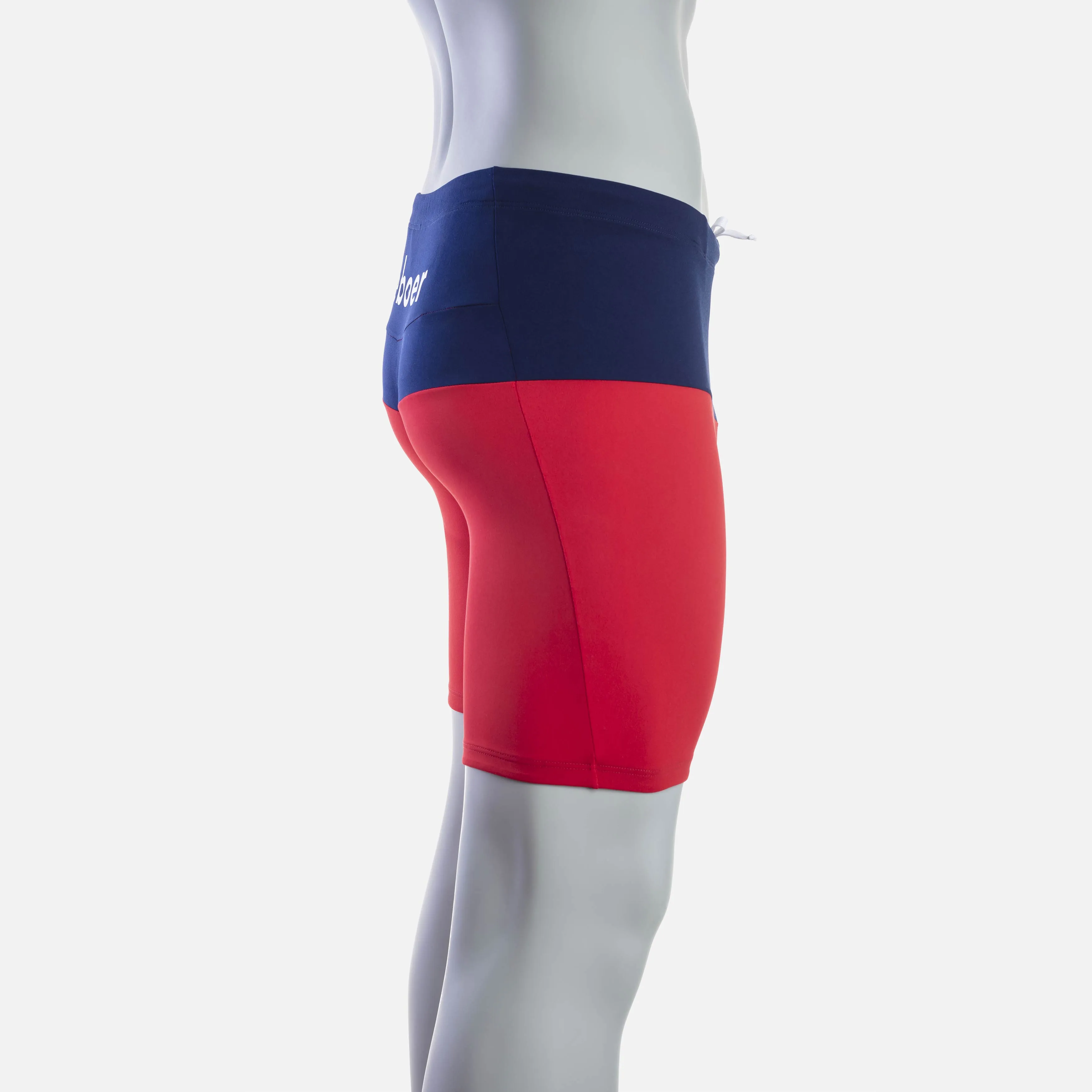 deboer lane swim jammer - red & navy