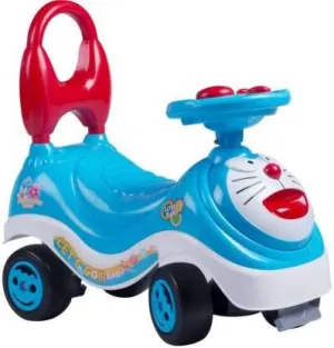 Dillard's Doraemon Kids Magic Car/Swing Car Ride On Push Rider with Music for Girls & Boys (Blue)