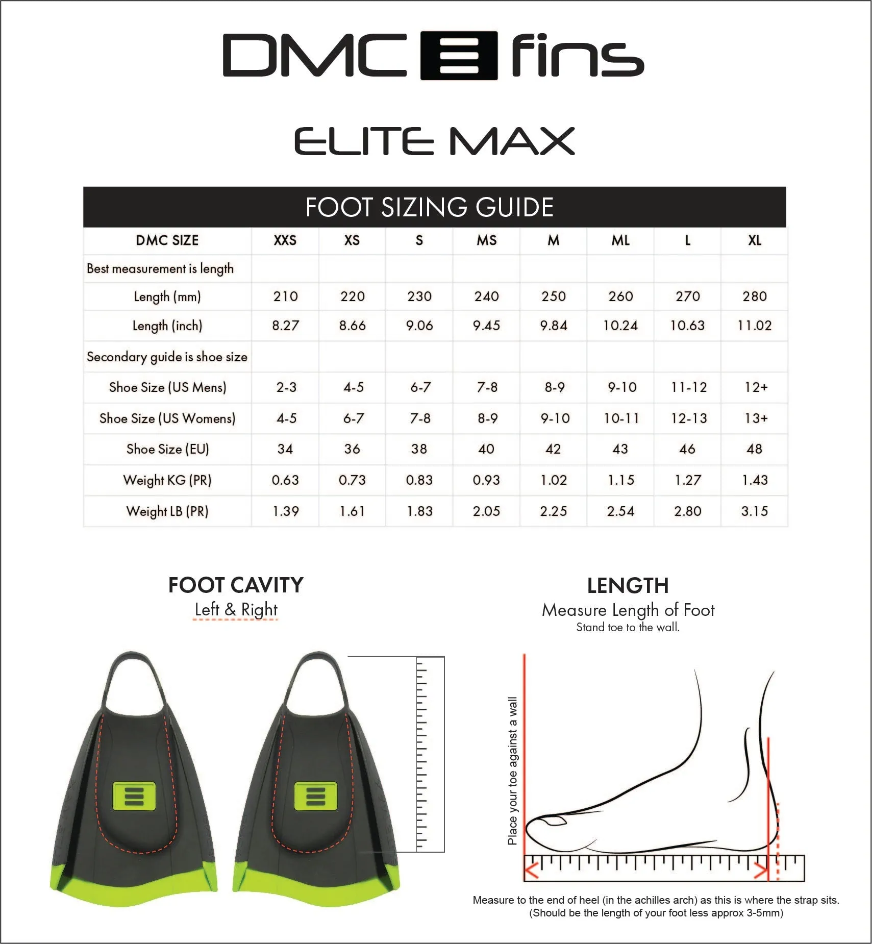 DMC Elite Max training fins - Pink/Charcoal