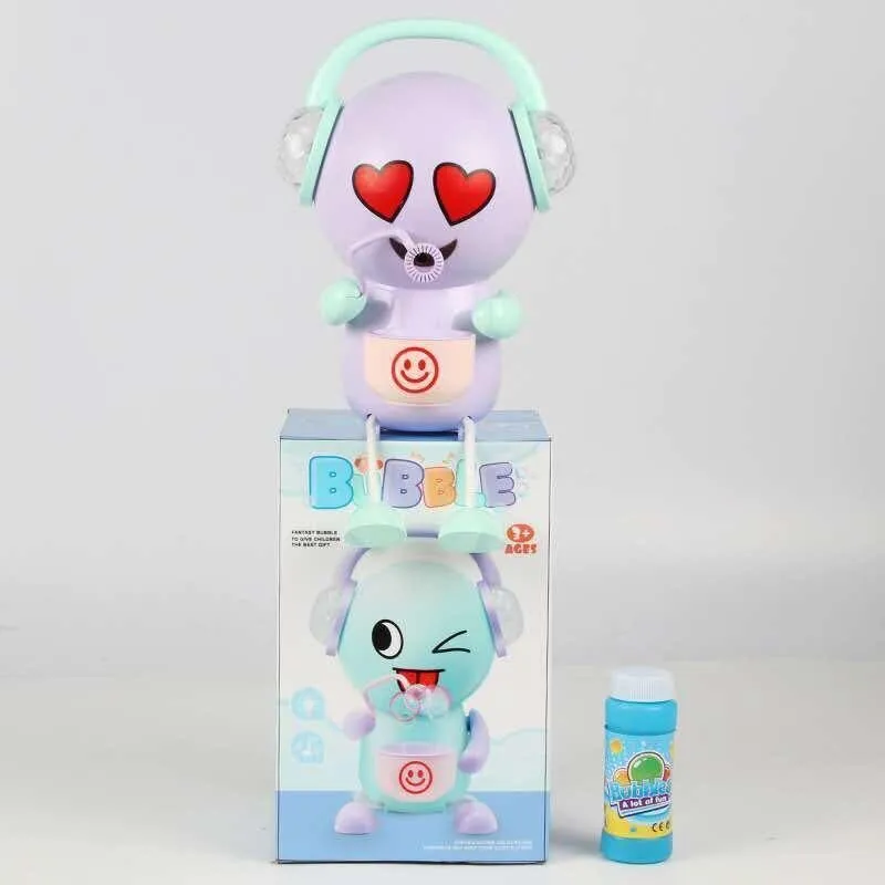 Emoticon Bubble Machine Children Fully Automatic Electric Music