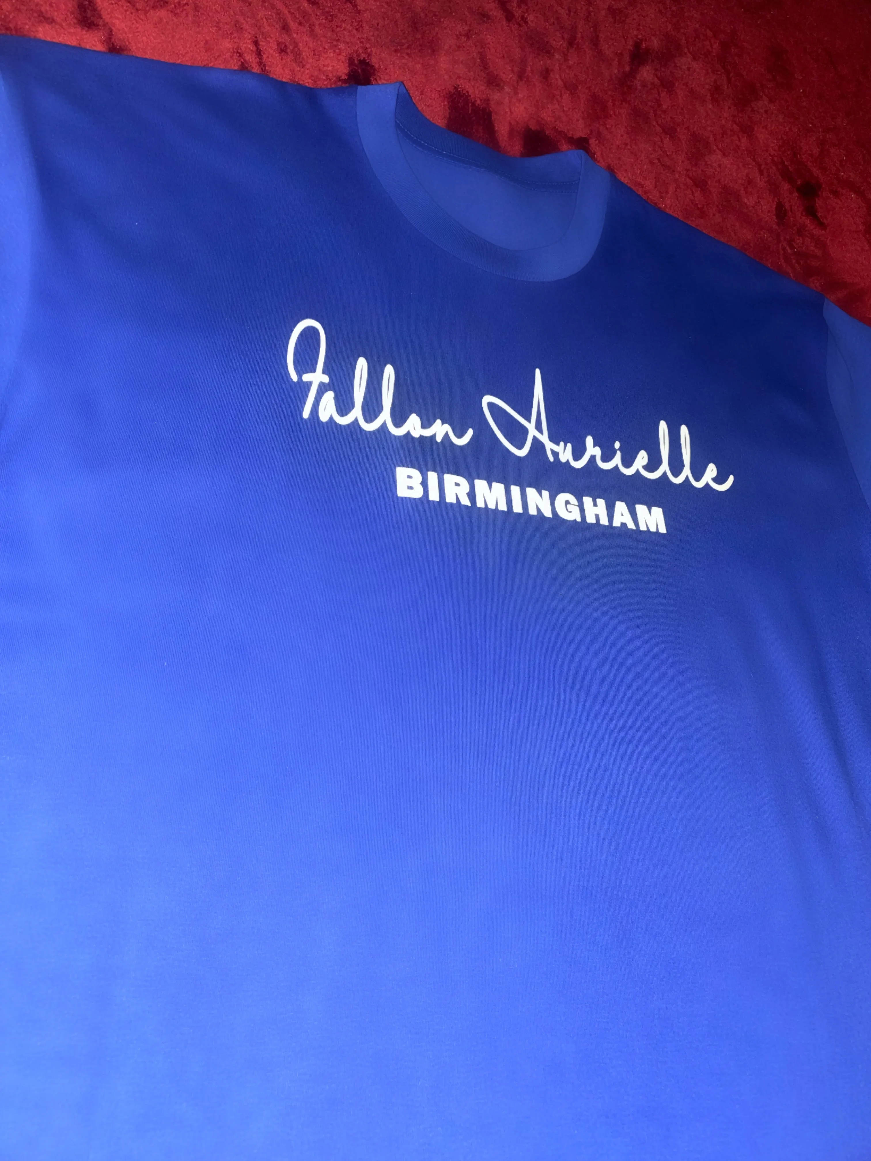 Fallon Aurielle Unisex Signature 3 Piece Birmingham Rep Yo Set Short Set (Royal Blue & White)