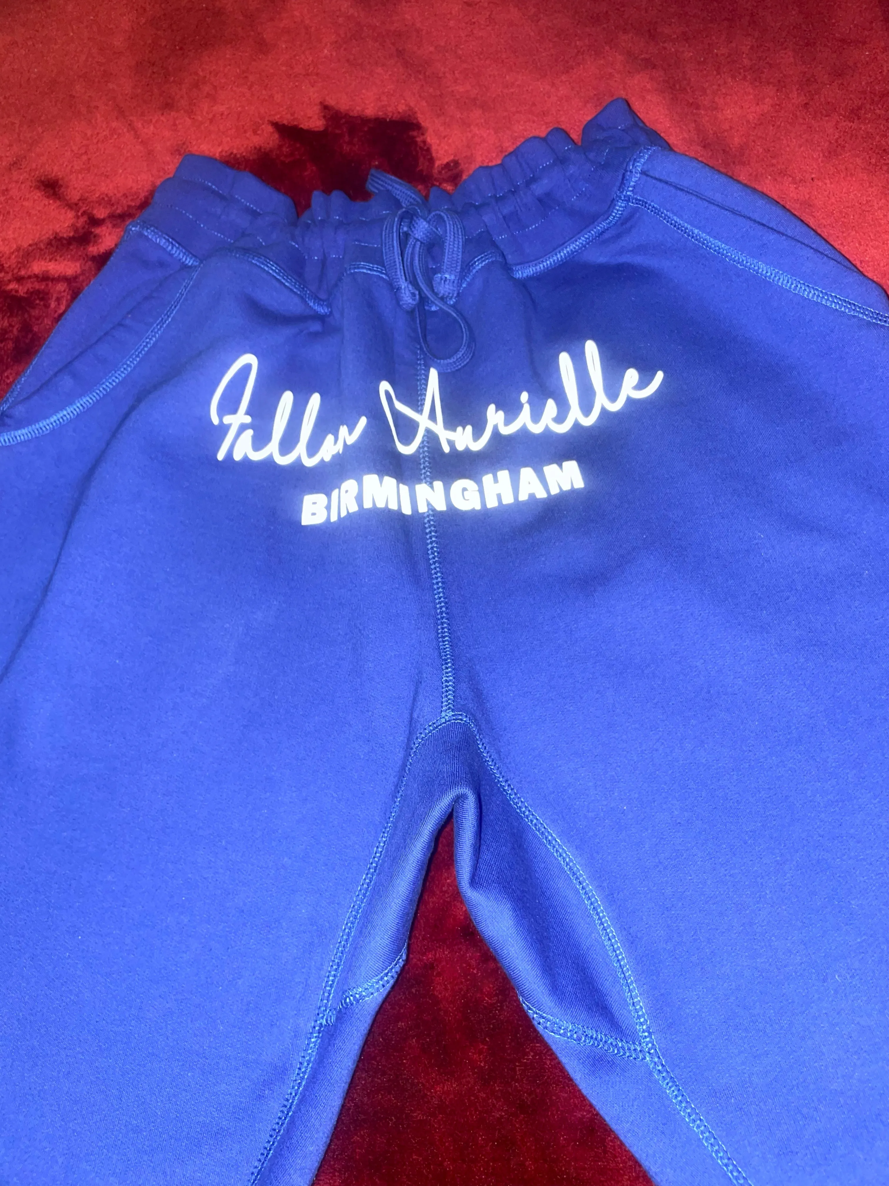Fallon Aurielle Unisex Signature 3 Piece Birmingham Rep Yo Set Short Set (Royal Blue & White)