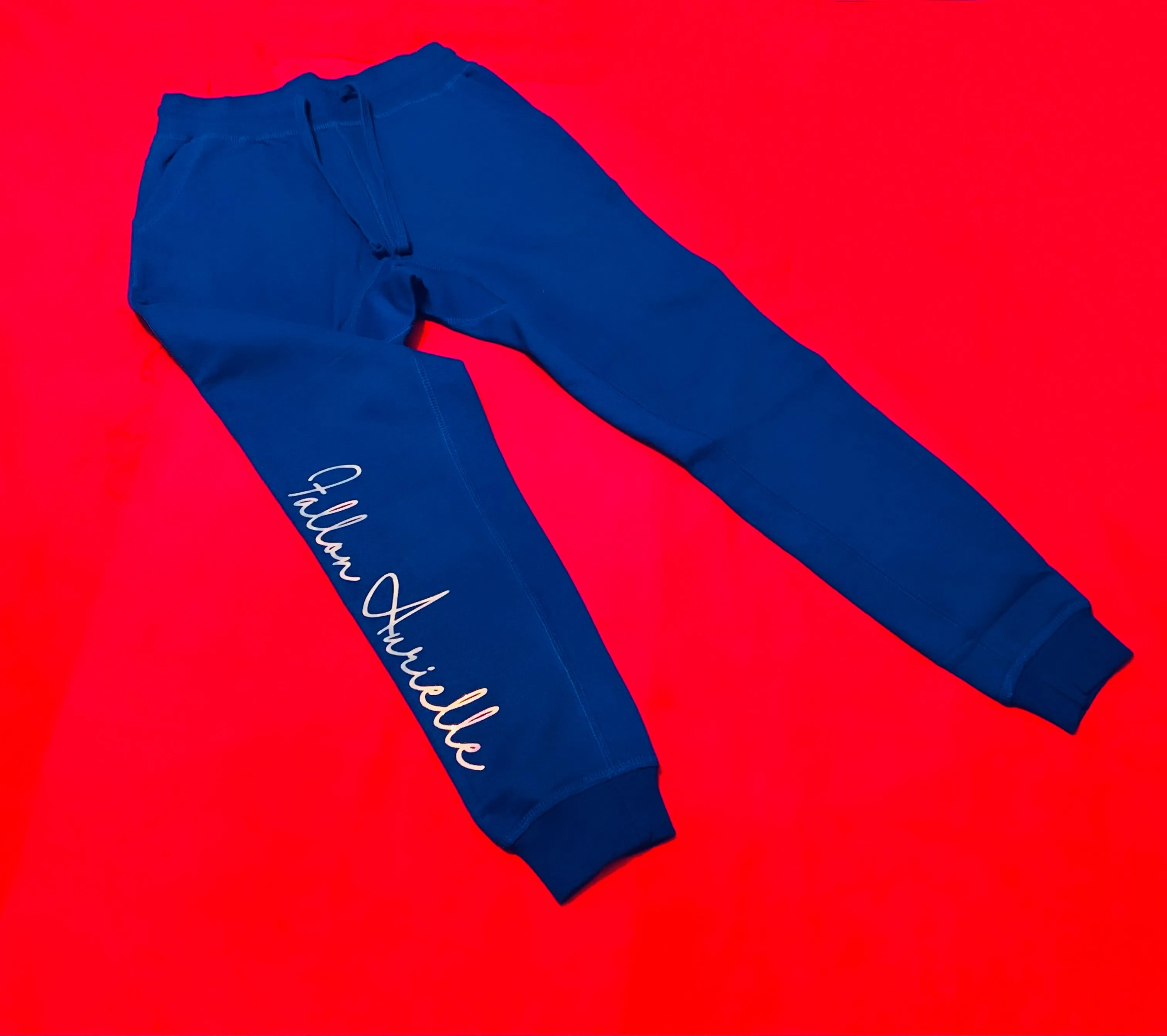 Fallon Aurielle Unisex Signature Joggers (Royal Blue & Holographic)