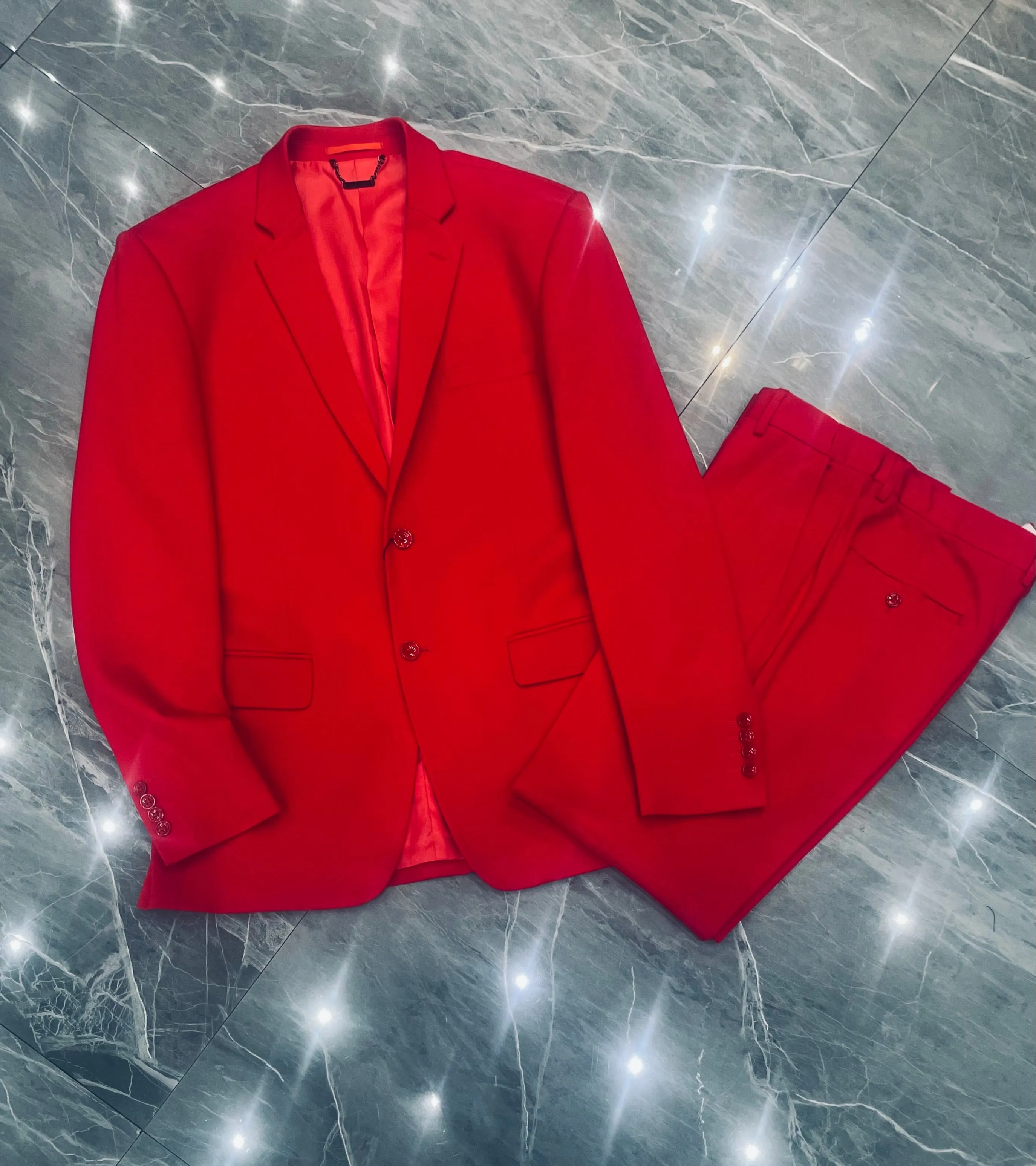 Fallon Aurielle Unisex Suit (Red)