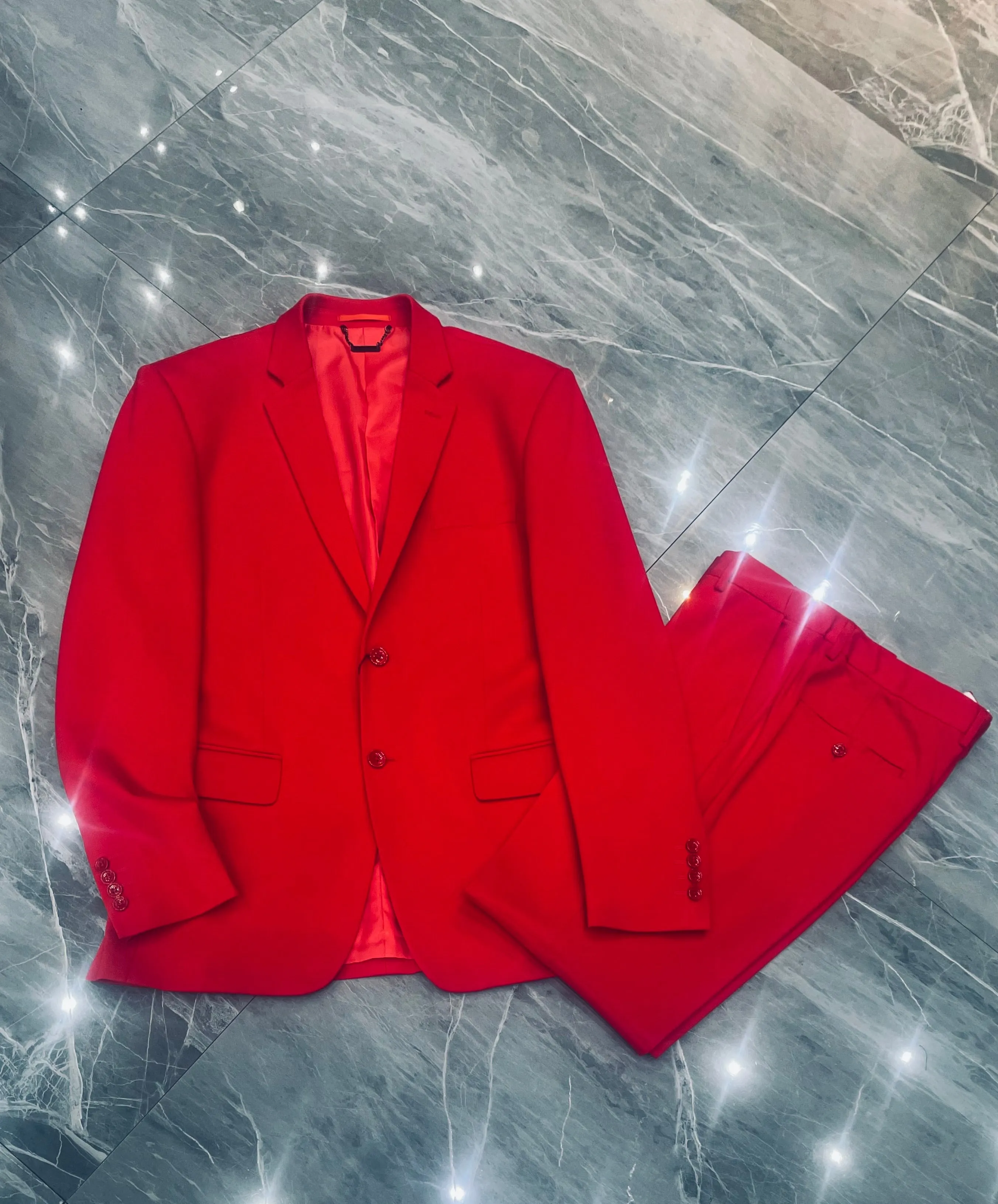 Fallon Aurielle Unisex Suit (Red)