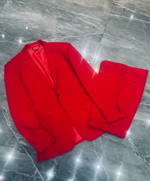 Fallon Aurielle Unisex Suit (Red)
