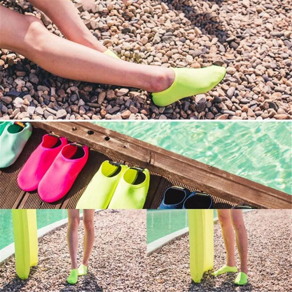 Fashion Barefoot Water Skin Shoes Anti-skid Socks Beach for Swim Surf Yoga Exercise Dark blue_M 38-39