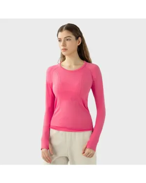 Fearless Club Inspire Long Sleeve Top - Raspberry Pink