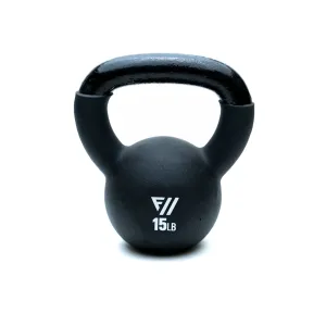 Fitway 15lb Black Neoprene Kettlebell