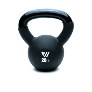 Fitway 20lb Black Neoprene Kettlebell