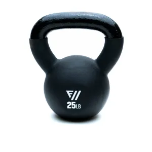 Fitway 25lb Black Neoprene Kettlebell
