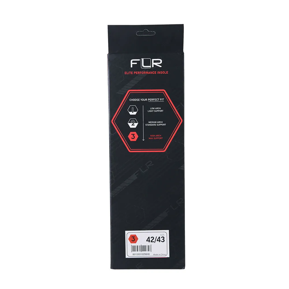 FLR Elite Footbed / Insole | High Arch - Red