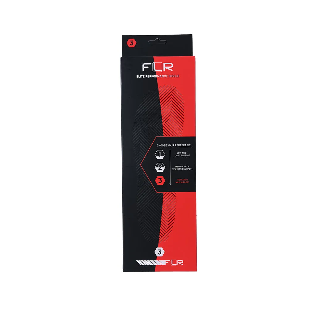 FLR Elite Footbed / Insole | High Arch - Red