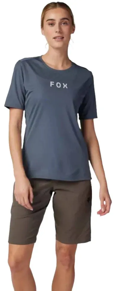 Fox WOMENS RANGER SS JERSEY WORDMARK - Graphite