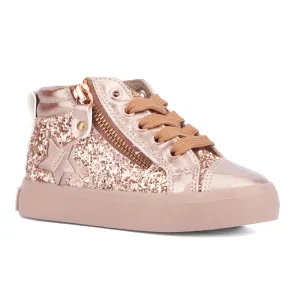 Girl's Toddler Star High Top Sneaker