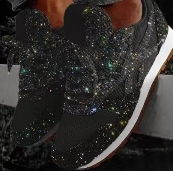 Glitter Rise™ | Women's Chunky Sneakers | Height-Enhancing, Sparkling Design, Comfortable Fit