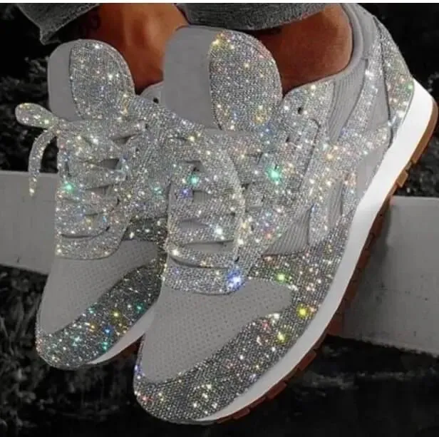 Glitter Rise™ | Women's Chunky Sneakers | Height-Enhancing, Sparkling Design, Comfortable Fit