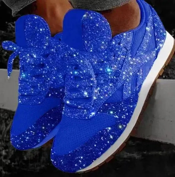 Glitter Rise™ | Women's Chunky Sneakers | Height-Enhancing, Sparkling Design, Comfortable Fit