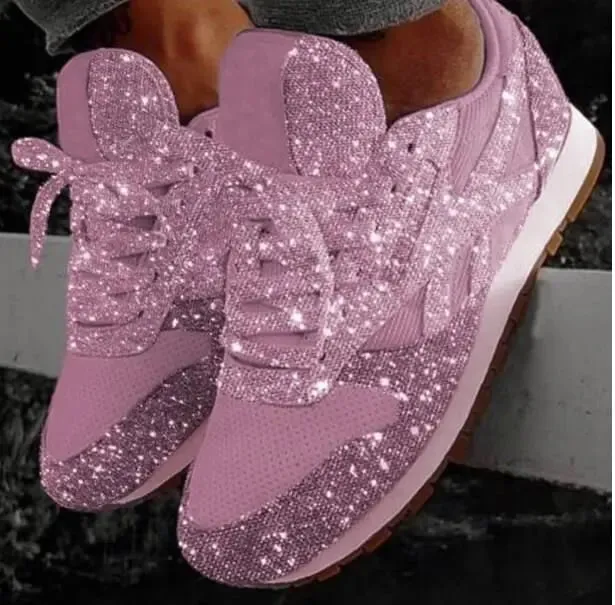 Glitter Rise™ | Women's Chunky Sneakers | Height-Enhancing, Sparkling Design, Comfortable Fit