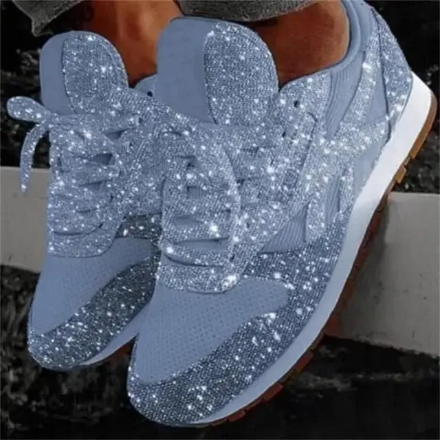 Glitter Rise™ | Women's Chunky Sneakers | Height-Enhancing, Sparkling Design, Comfortable Fit