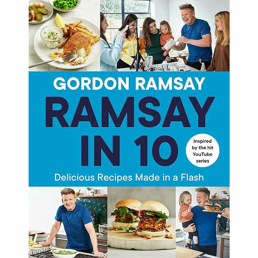 Gordon Ramsay 2 Books Collection Set (Ultimate Fit Food, Ramsay in 10 Delicious Recipes Made in a Flash)