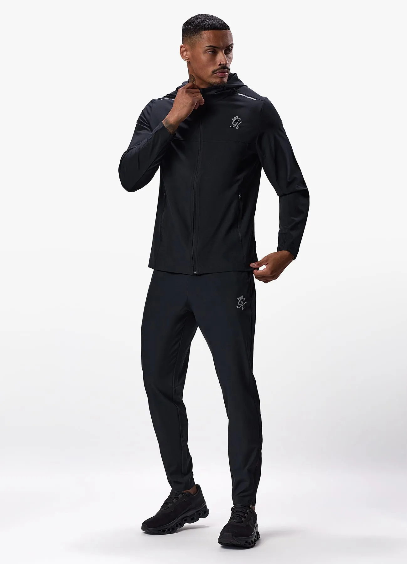 Gym King Flex Woven Track Bottom Black