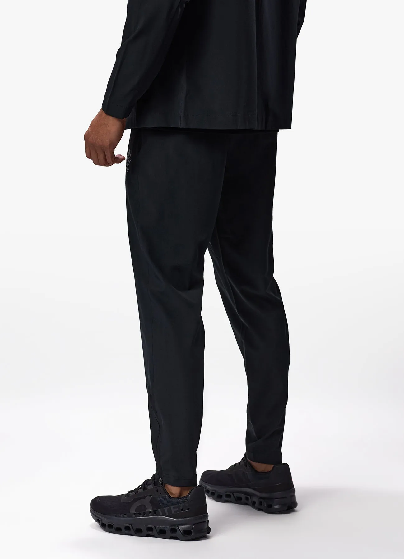 Gym King Flex Woven Track Bottom Black