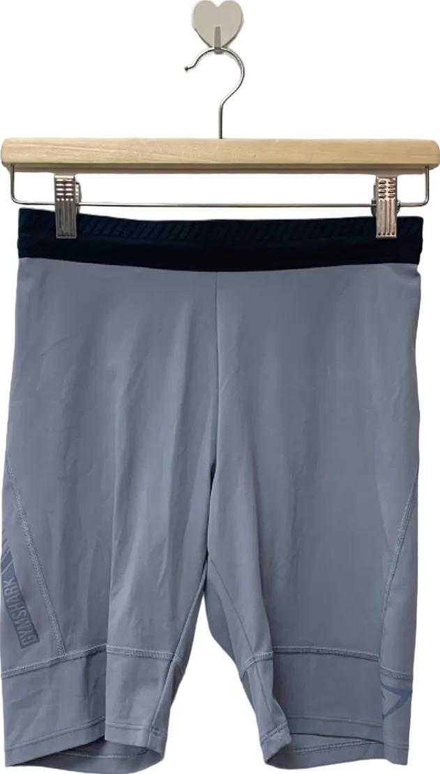 Gymshark Grey Cycling Shorts with Black Waistband UK S