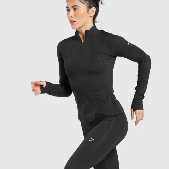 Gymshark RUNNING 1/4 ZIPRegular Fit XXL Green NWT in packaging