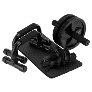 Home Training Bundle - Ab Wheel Roller, Push UP Stands & Skipping Rope