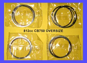 Honda CB750 Piston Rings x4 sets! 812cc 64mm 1969-1976 Oversize rings Big Bore