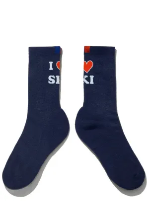 I Love Ski Sock