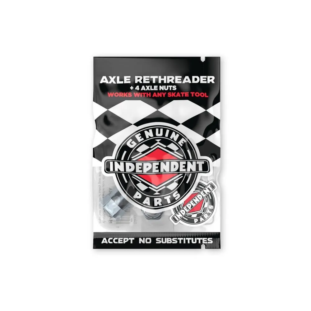 Independent Skateboard Trucks Accessories Axle Rethreader   4 Axle Nuts Silver - O/S