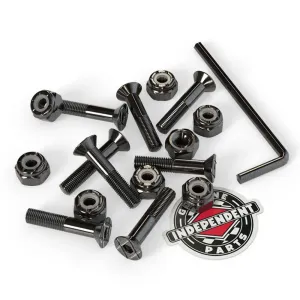 Indy Bolts Allen Black Skateboard Bolts - 1