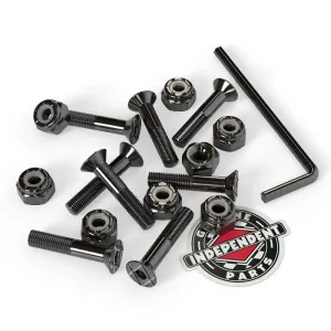 Indy Bolts Allen Black Skateboard Bolts - 7/8