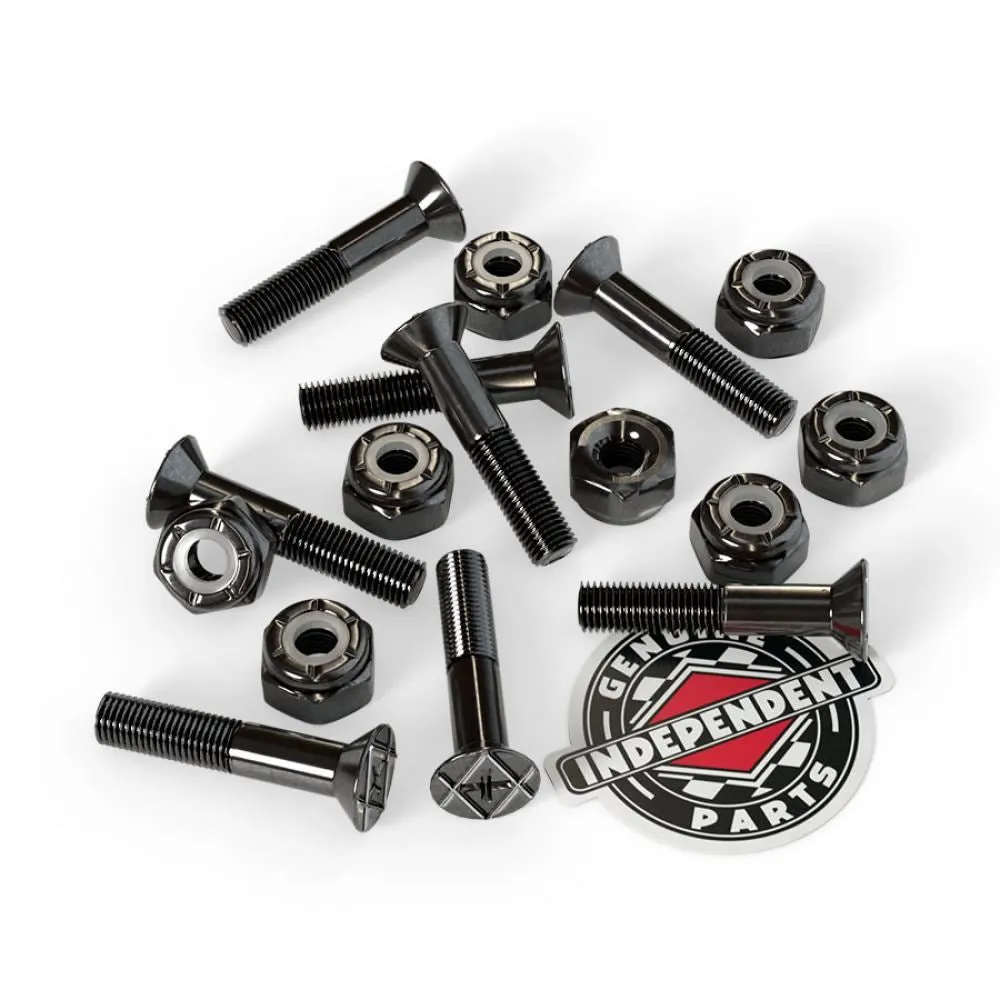 Indy Bolts Phillips Black Skateboard Bolts - 1