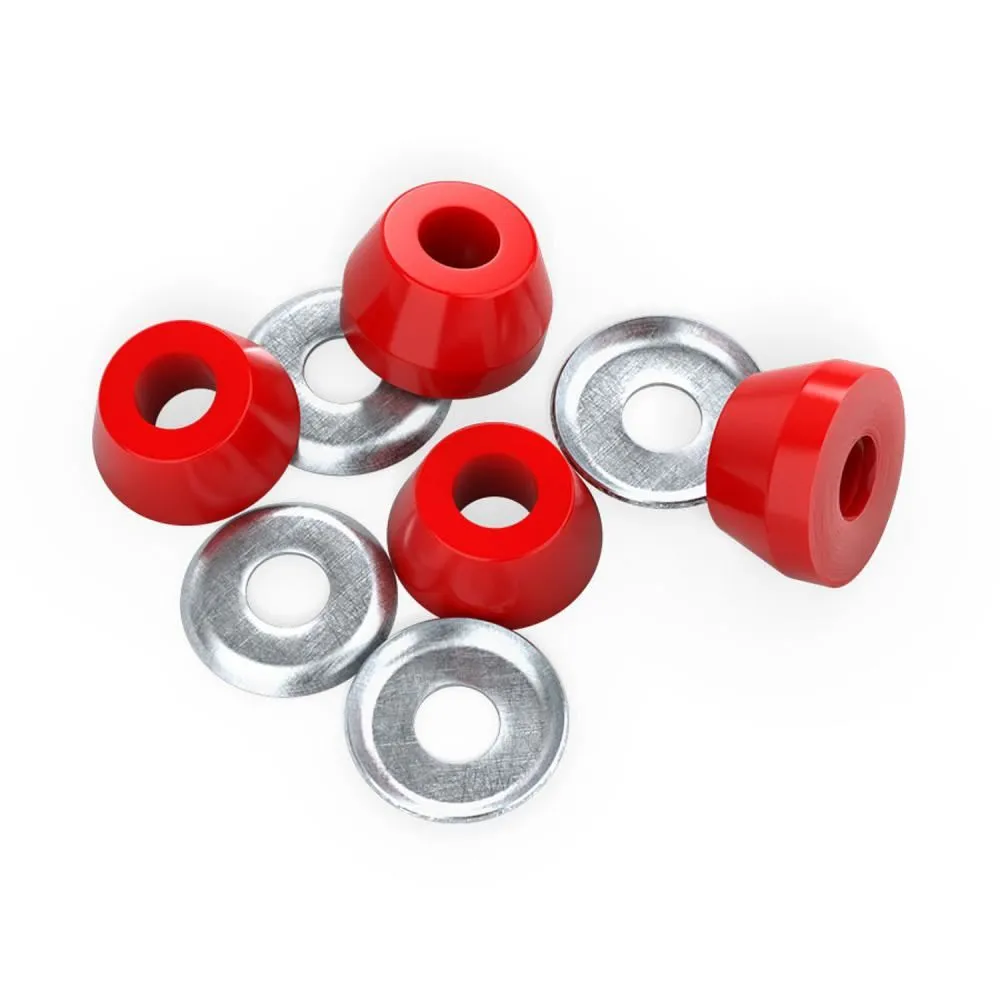 Indy Skateboard Bushings Standard Conical Soft 88a Red - Red