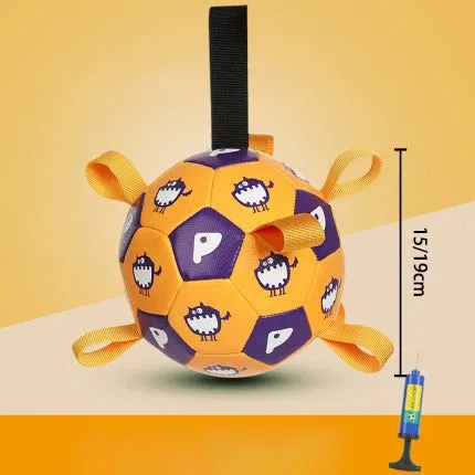 Interactive Dog Football Training Ball & Chew Toy