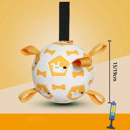 Interactive Dog Football Training Ball & Chew Toy